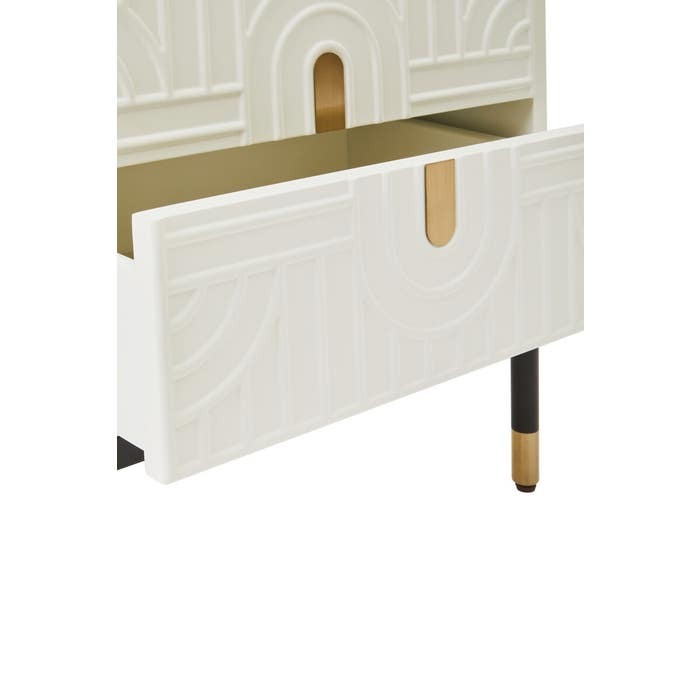 Cavan Geometric Chest – Off-white