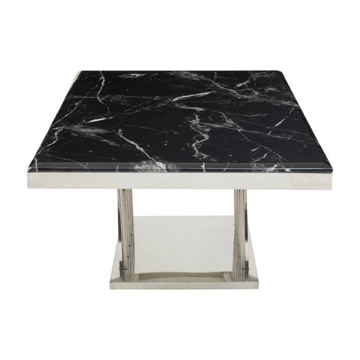 Celeste Coffee Table – Black and Silver