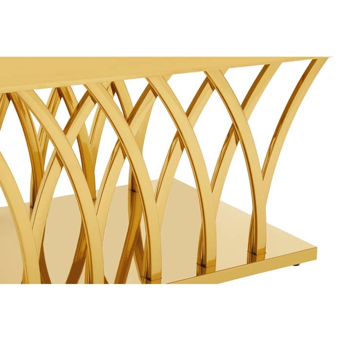 Celeste Coffee Table – White and Gold