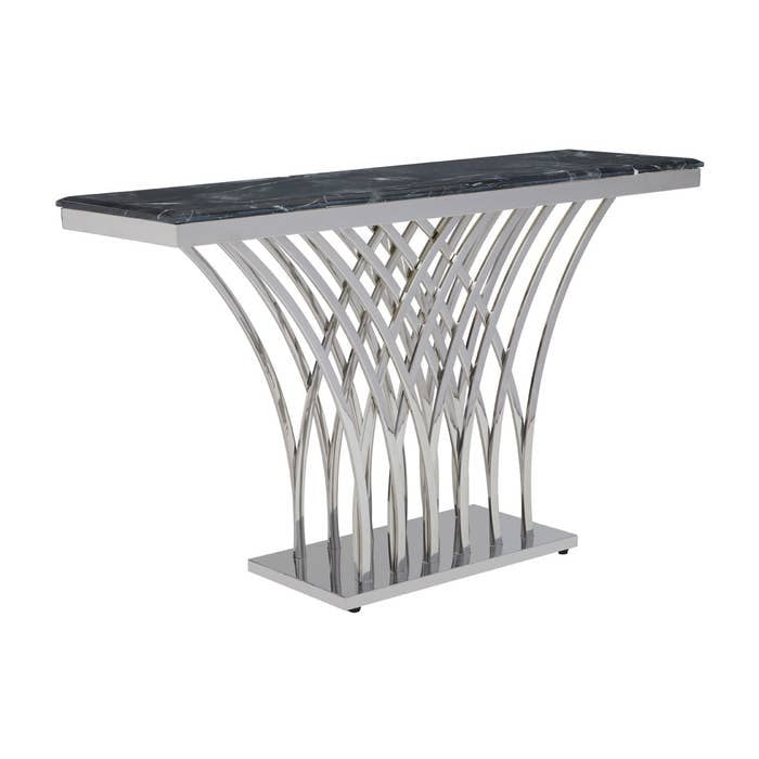 Celeste Console Table – Black and Silver