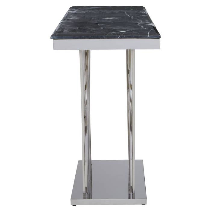 Celeste Console Table – Black and Silver