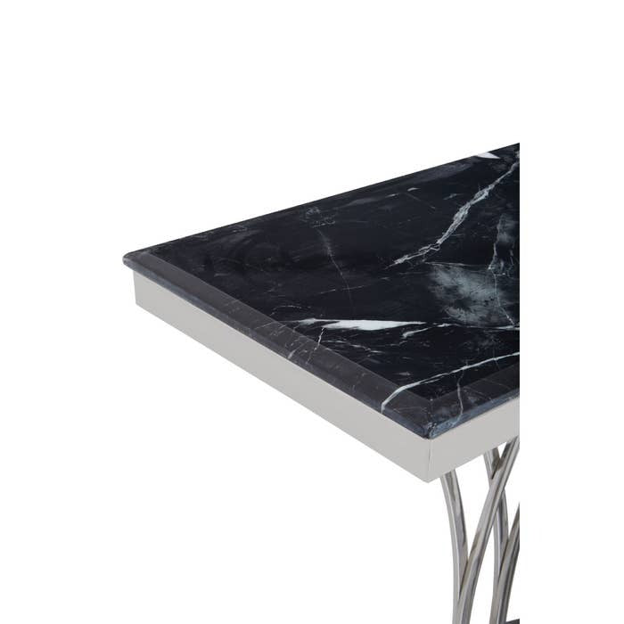 Celeste Console Table – Black and Silver