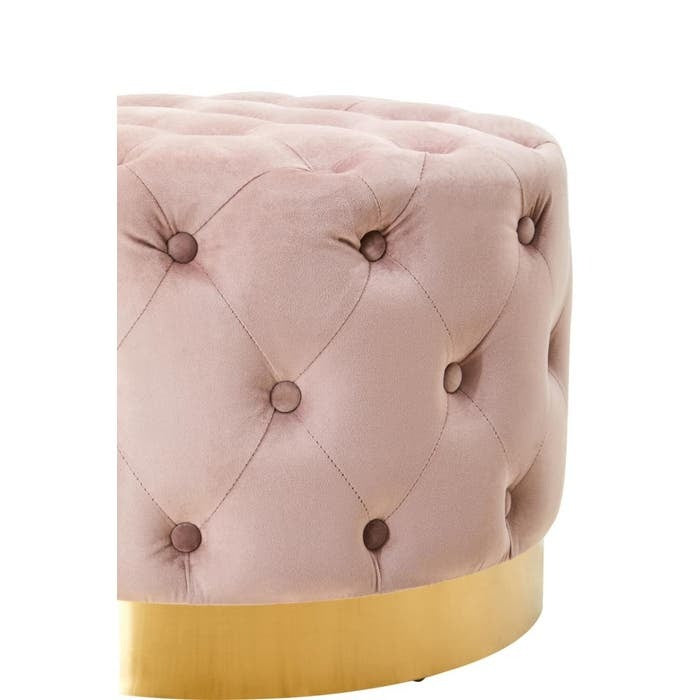 Cordelia Tufted Stool – Dusky Pink