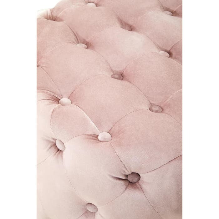 Cordelia Tufted Stool – Dusky Pink