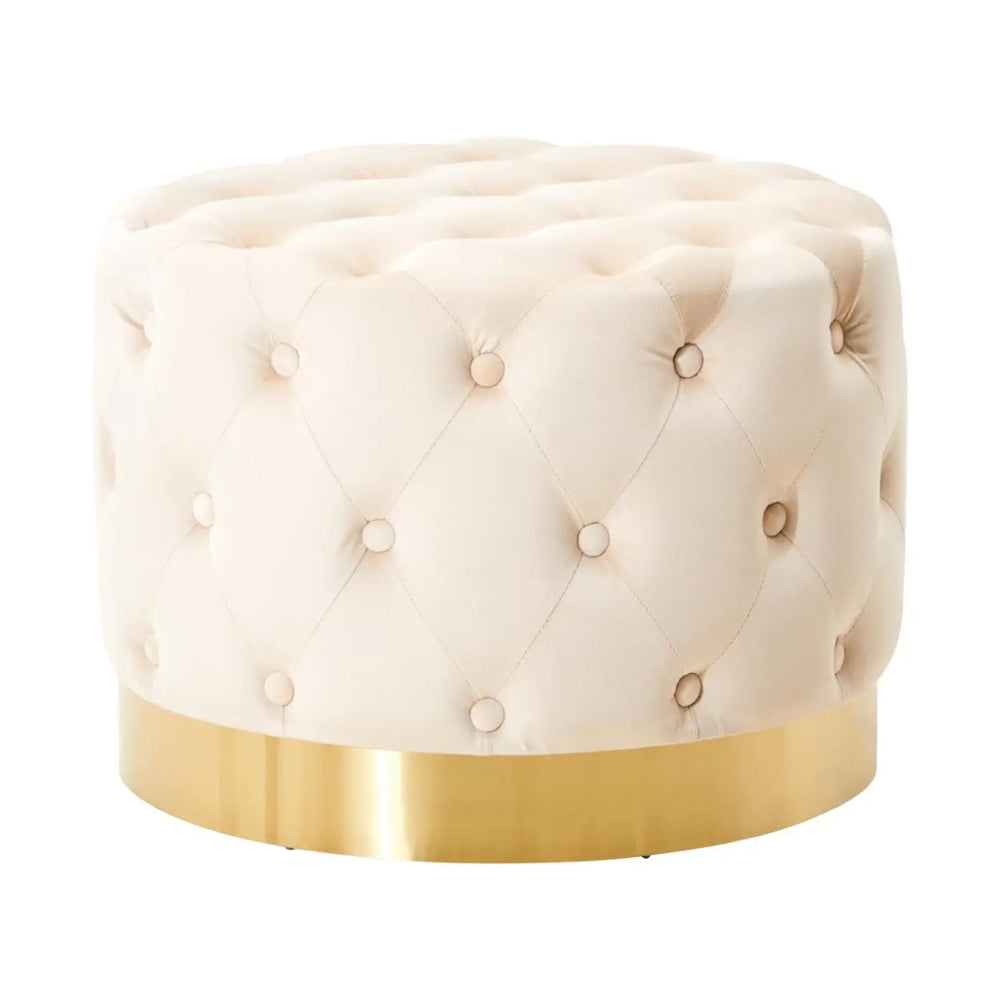 Cordelia Tufted Stool – Stone