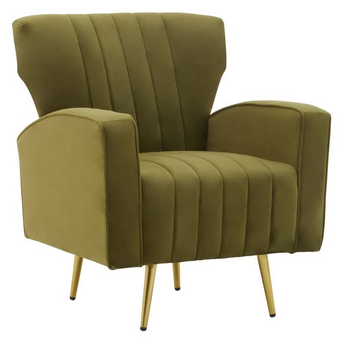 Corello Armchair – Green Velvet