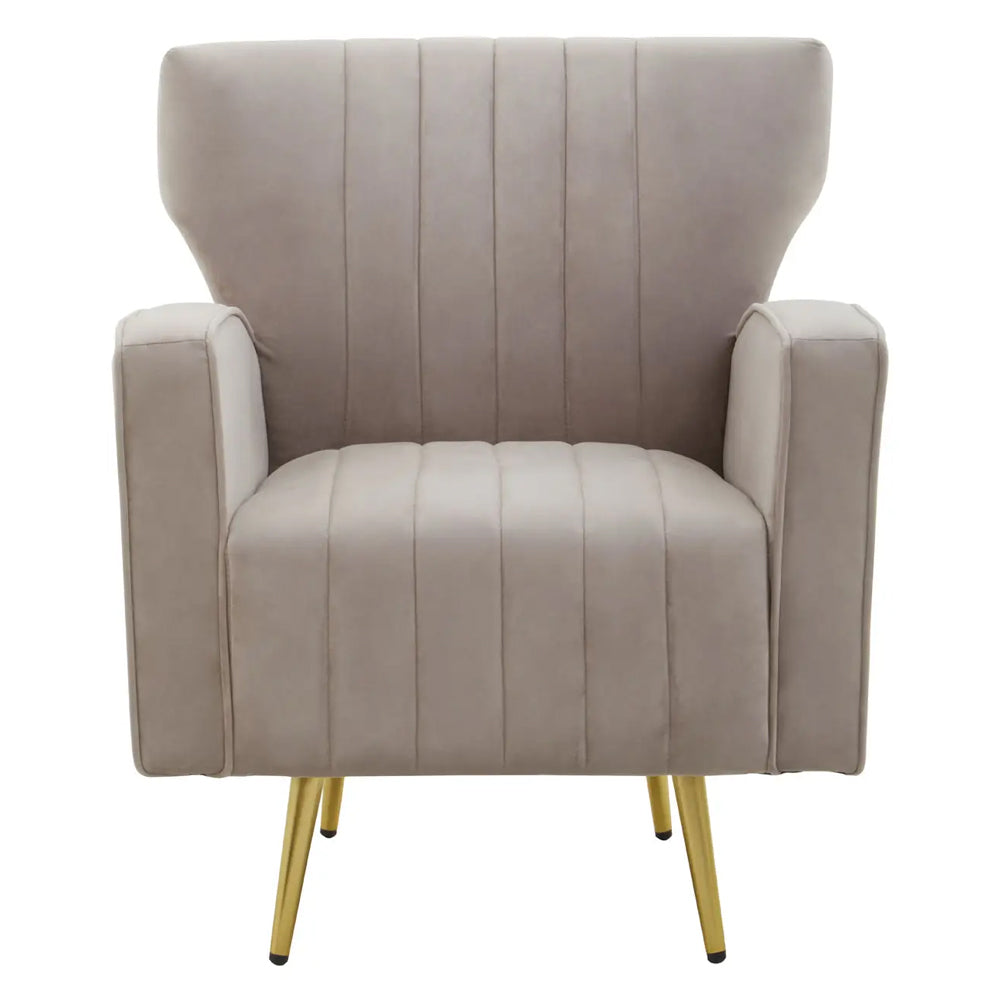 Corello Armchair – Mink Velvet