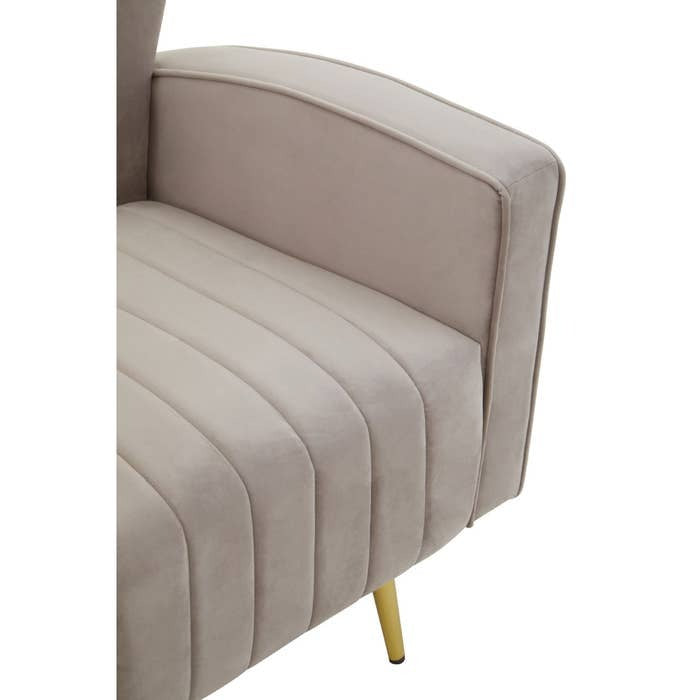 Corello Armchair – Mink Velvet