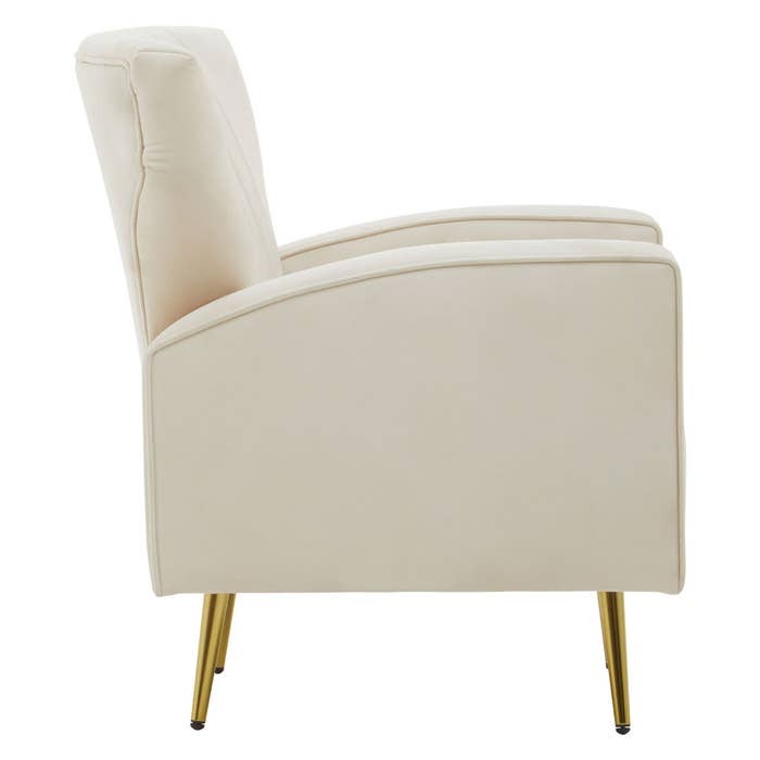 Corello Armchair – Natural Velvet