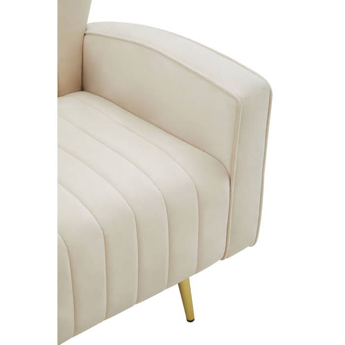 Corello Armchair – Natural Velvet