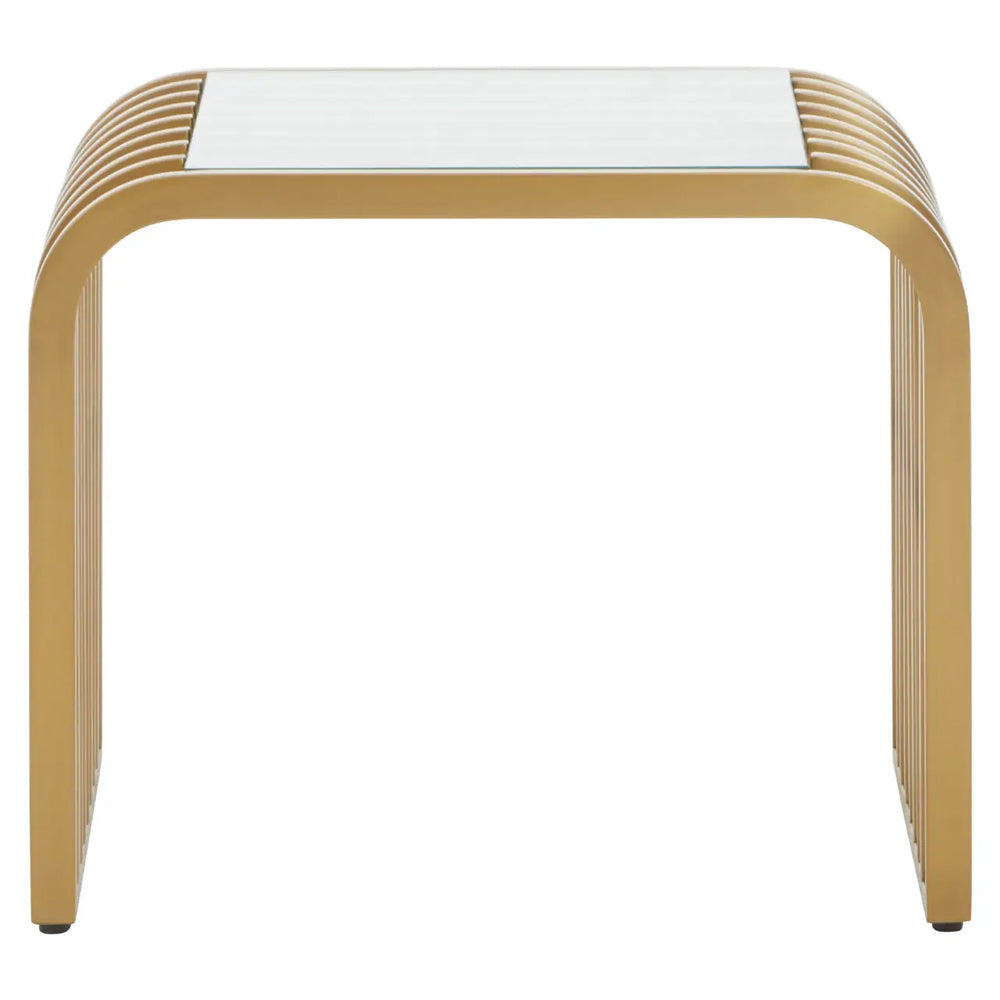 Cosmo Side Table – Matte Gold