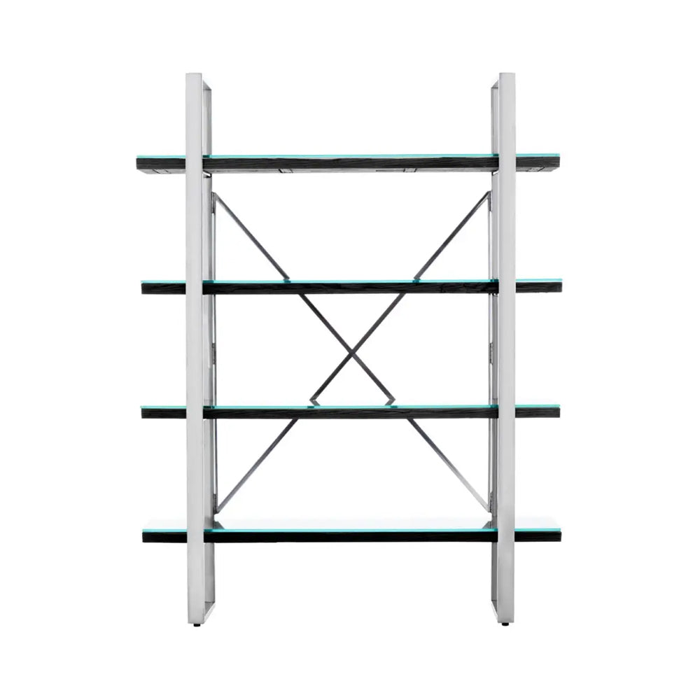 Dario Shelving Unit – Black Wood