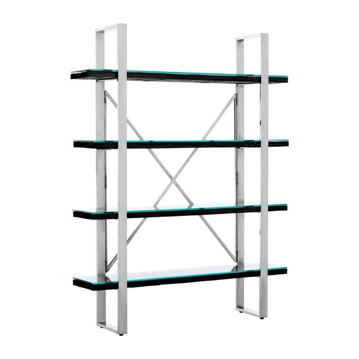 Dario Shelving Unit – Black Wood