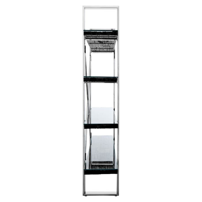 Dario Shelving Unit – Black Wood