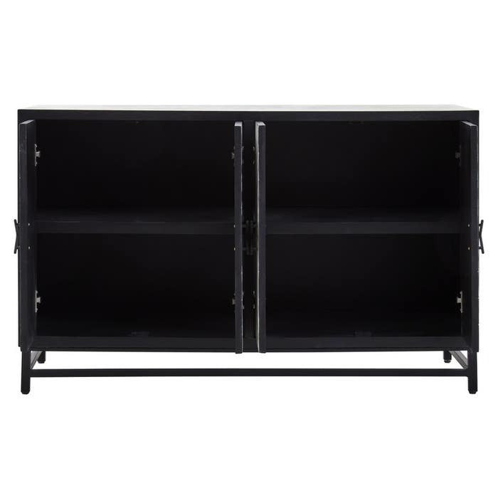 Evangeline Geometric Sideboard – Black