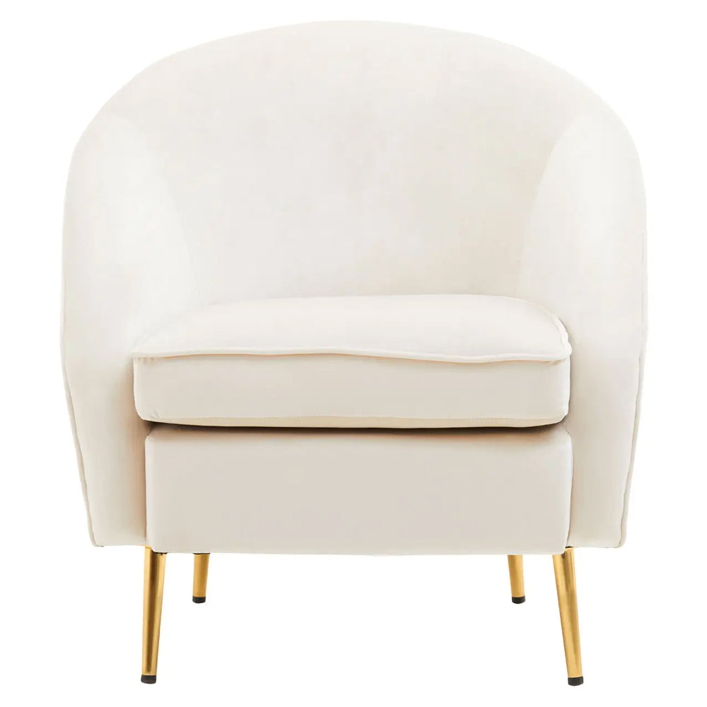 Florence Chair – Beige Velvet