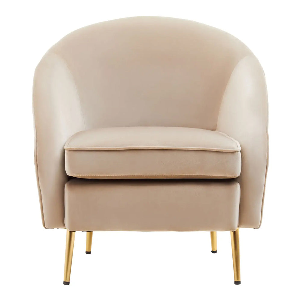 Florence Chair – Mink Velvet