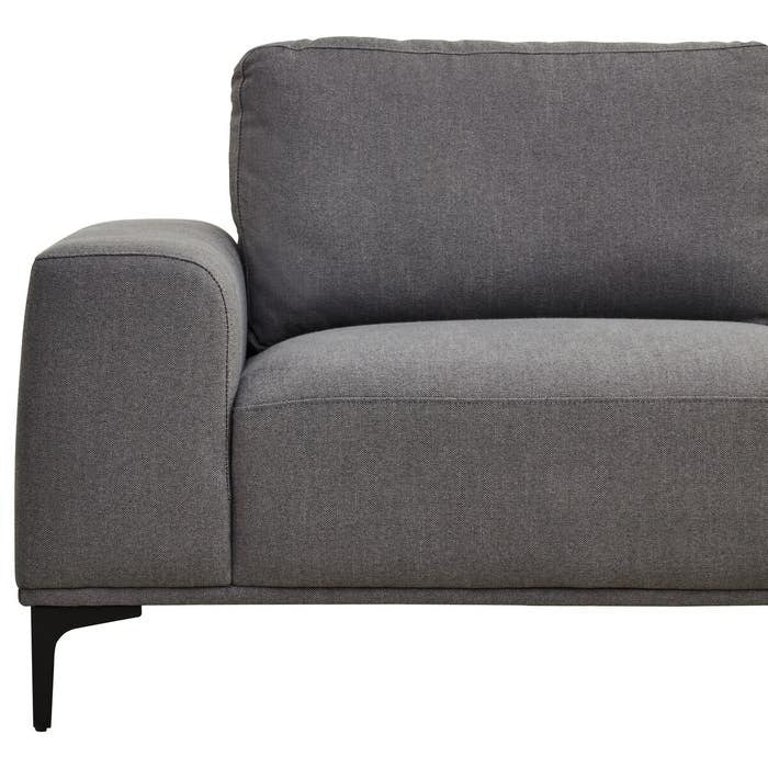 Hilton Grey 3 Seater Sofa with Left Chaise