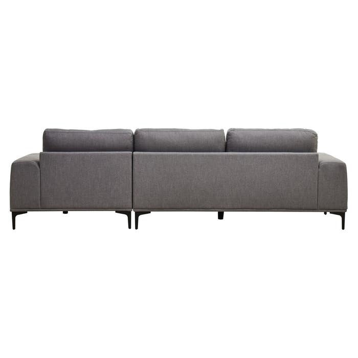 Hilton Grey 3 Seater Sofa with Left Chaise