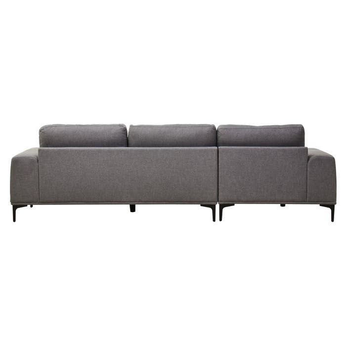 Hilton Grey 3 Seater Sofa with Right Chaise