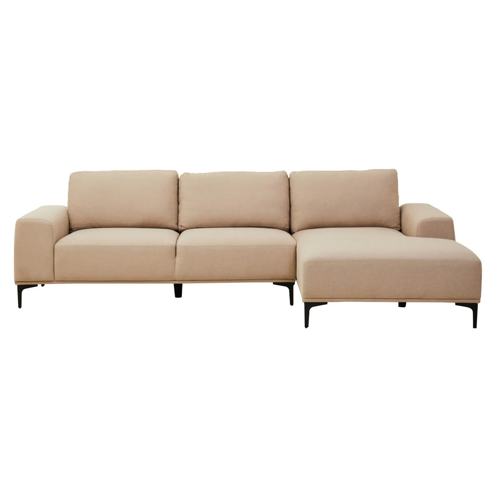 Hilton Natural 3 Seater Sofa with Left Chaise