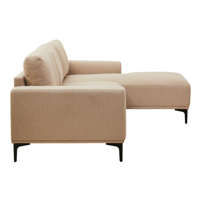 Hilton Natural 3 Seater Sofa with Left Chaise