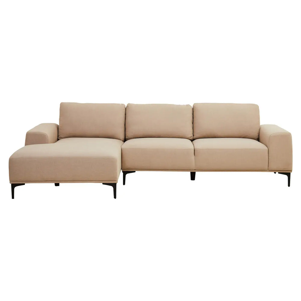 Hilton Natural 3 Seater Sofa with Right Chaise