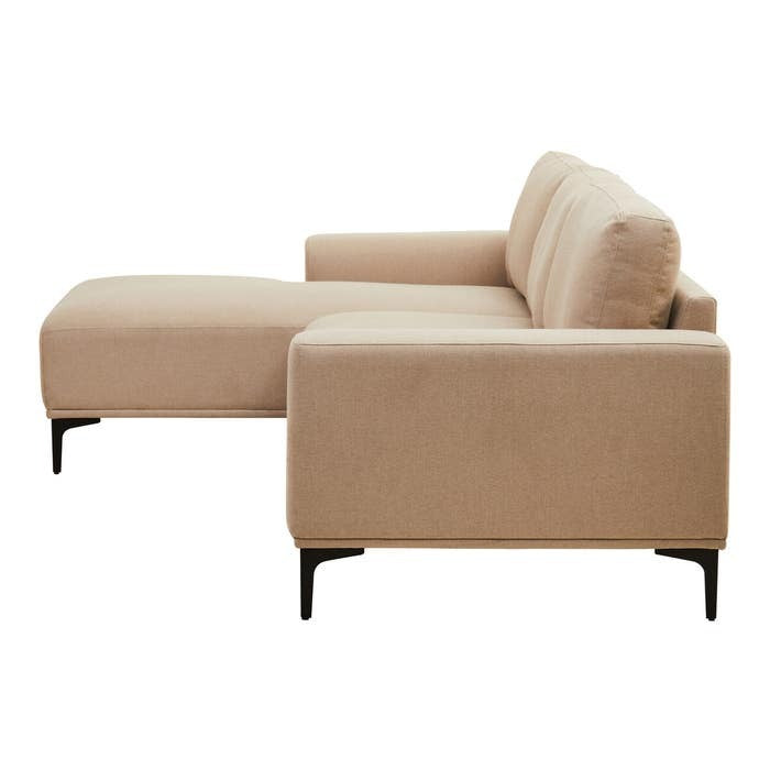 Hilton Natural 3 Seater Sofa with Right Chaise