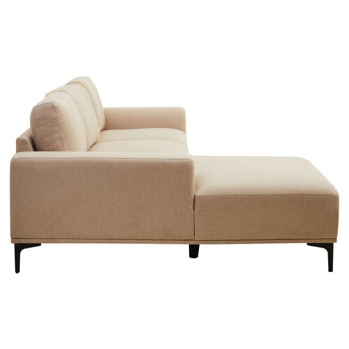 Hilton Natural 3 Seater Sofa with Right Chaise