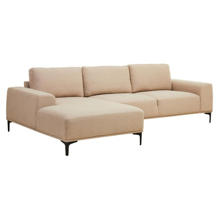 Hilton Natural 3 Seater Sofa with Right Chaise