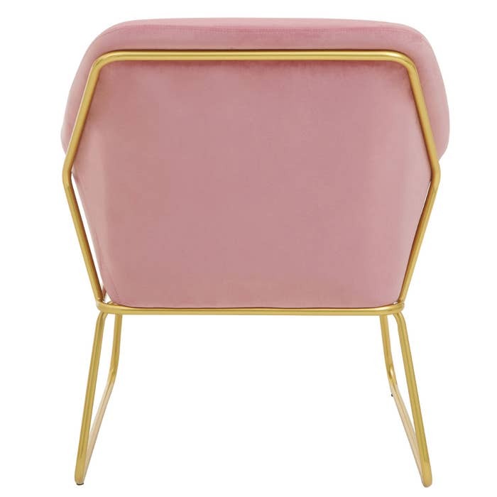 Holloway Armchair – Pink Velvet