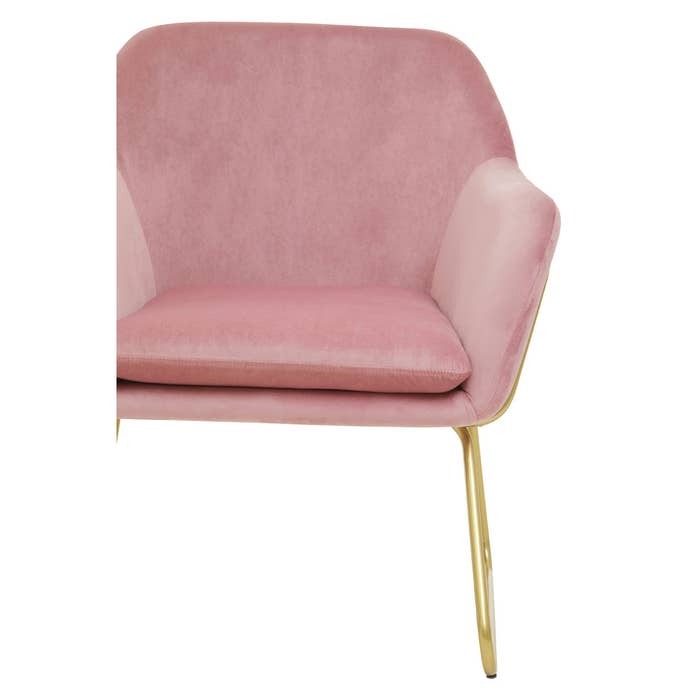 Holloway Armchair – Pink Velvet