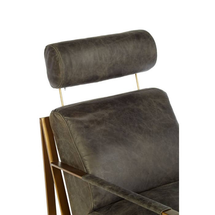 Jamison Lounge Chair – Dark Brown Leather