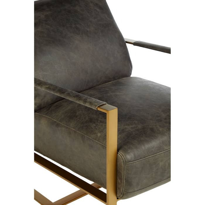 Jamison Lounge Chair – Dark Brown Leather