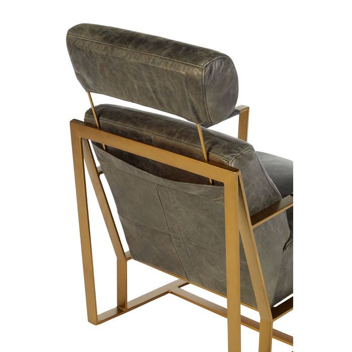 Jamison Lounge Chair – Dark Brown Leather