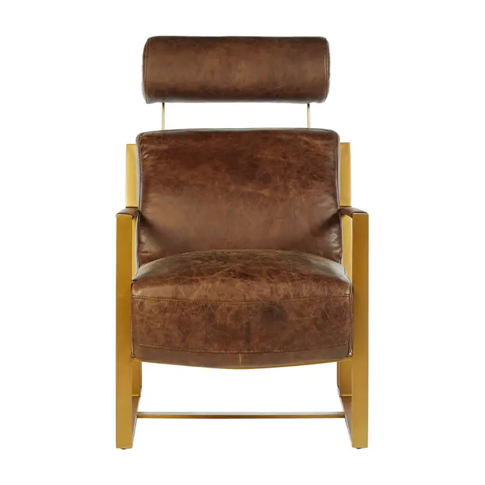 Jamison Lounge Chair – Brown Leather