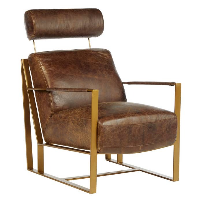 Jamison Lounge Chair – Brown Leather