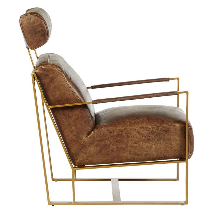 Jamison Lounge Chair – Brown Leather