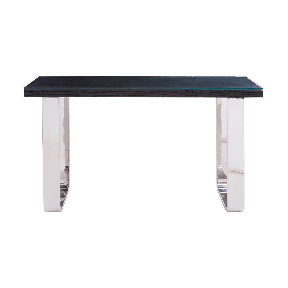 Kingsley Console Table with Glass Top