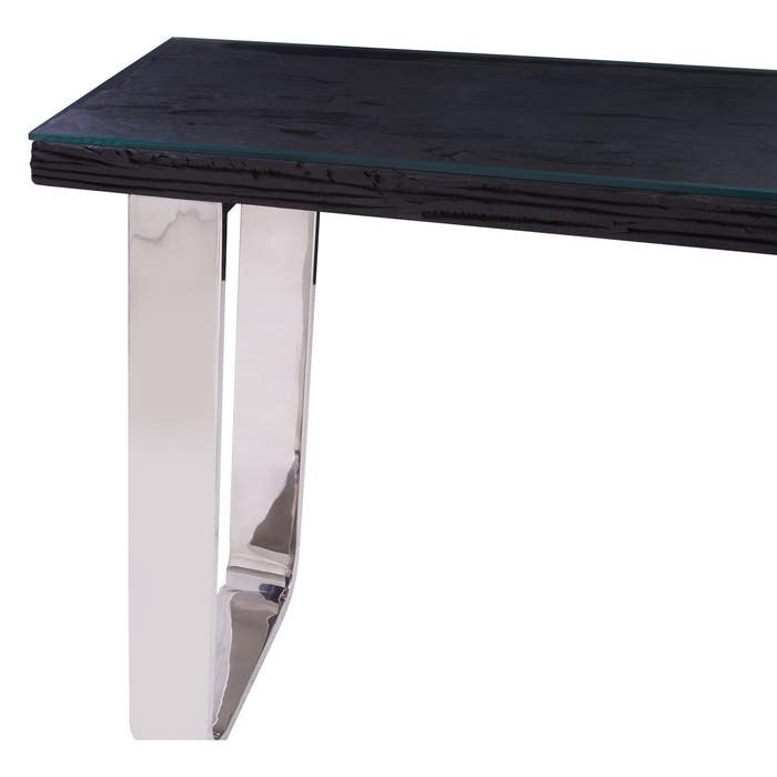 Kingsley Console Table with Glass Top