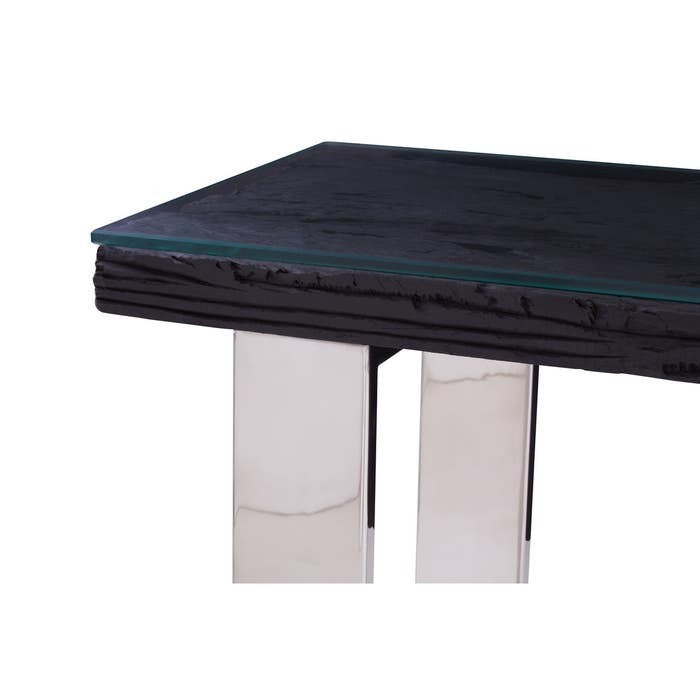 Kingsley Console Table with Glass Top