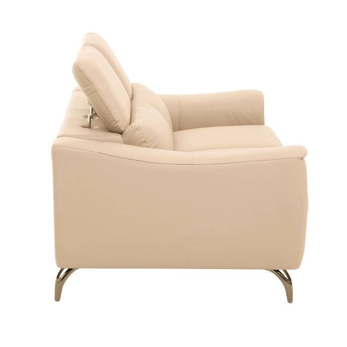 Lincoln 2-Seater Sofa – Beige Leather