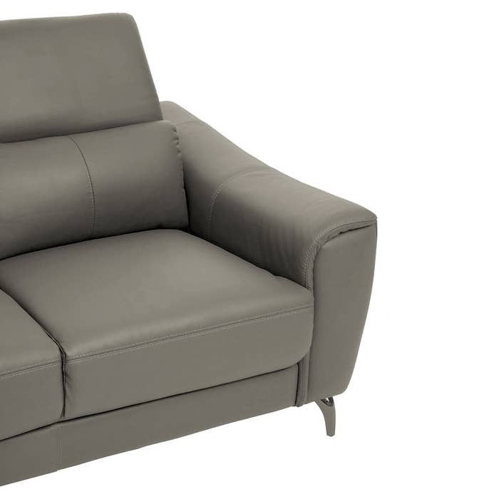 Lincoln 2-Seater Sofa – Grey Leather