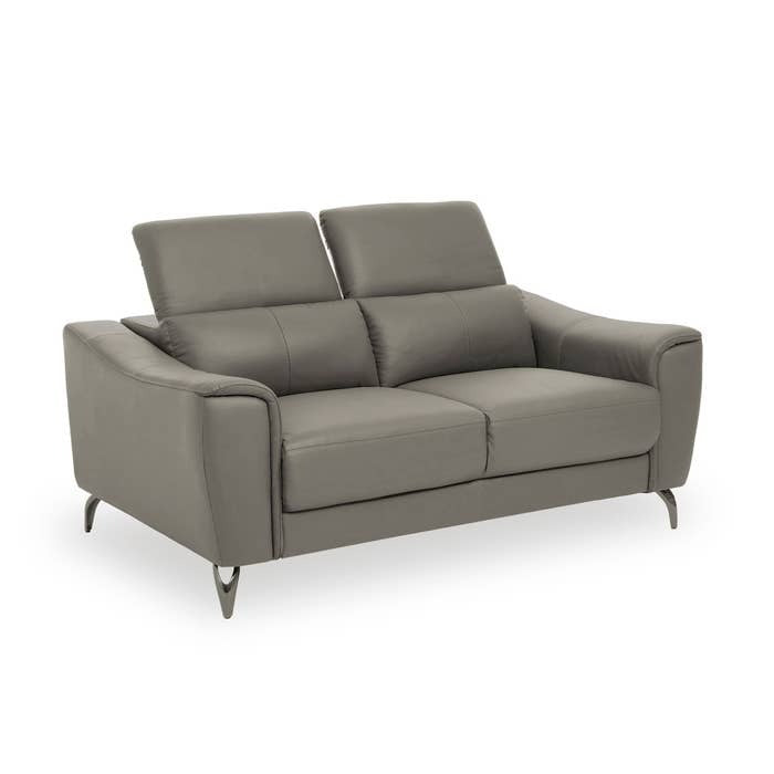 Lincoln 2-Seater Sofa – Grey Leather