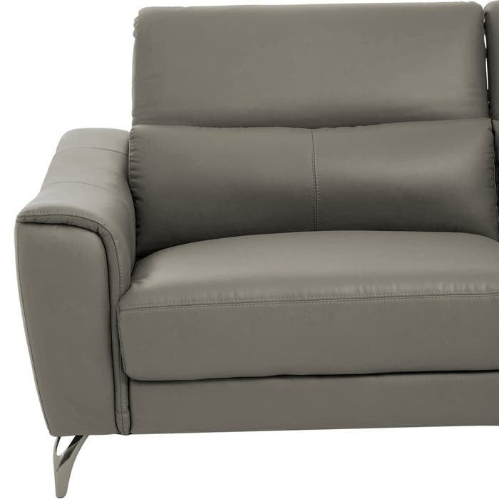 Lincoln 3-Seater Sofa – Grey Leather