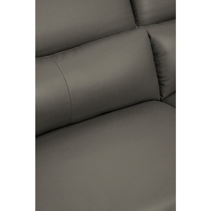 Lincoln 3-Seater Sofa – Grey Leather