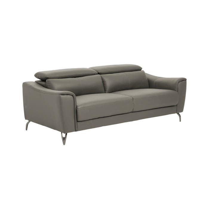 Lincoln 3-Seater Sofa – Grey Leather