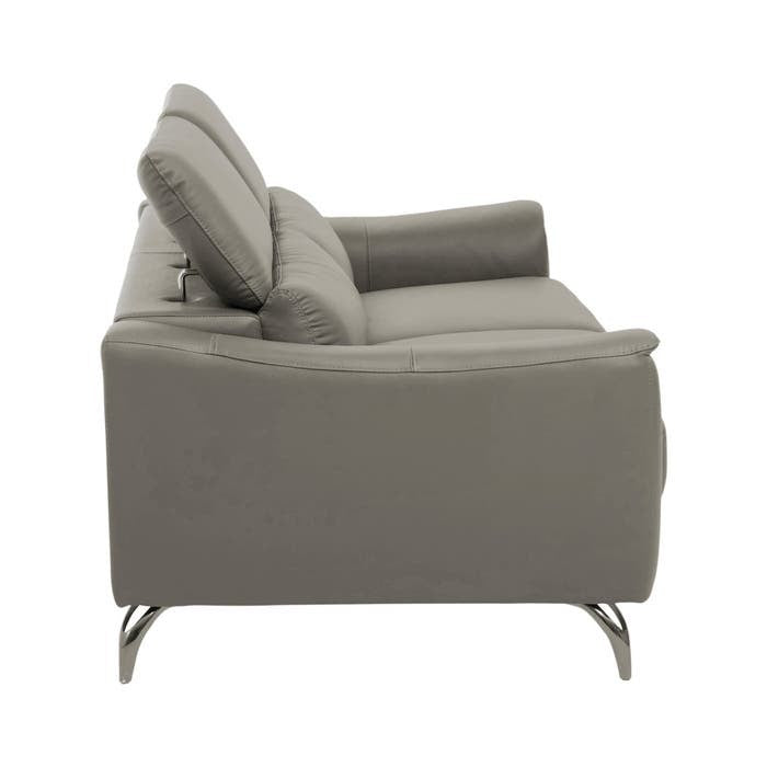 Lincoln 3-Seater Sofa – Grey Leather