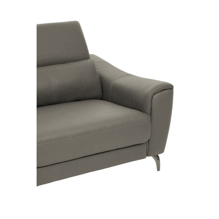 Lincoln 3-Seater Sofa – Grey Leather