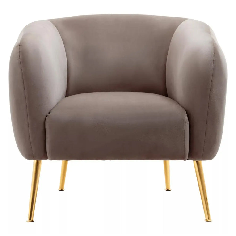 Lindsay Chair – Dark Beige Velvet